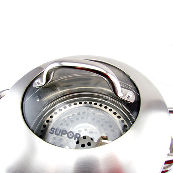 
                                        苏泊尔（SUPOR） 304不锈钢蒸锅28cm双层复底汤锅二层蒸笼电磁炉锅具SZ28B4                