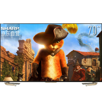 夏普（SHARP）LCD-70UD30A 70英寸3D4K超高清安卓智能电视 日本原装液晶面板（黑色）