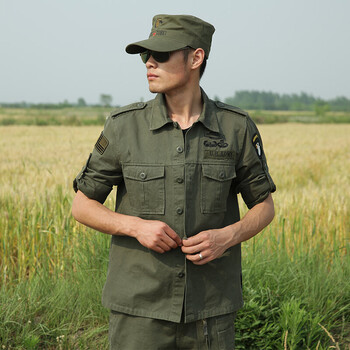 户外军绿迷彩服男套装特种兵军装战术服军迷服饰特警作训服 军绿色 m