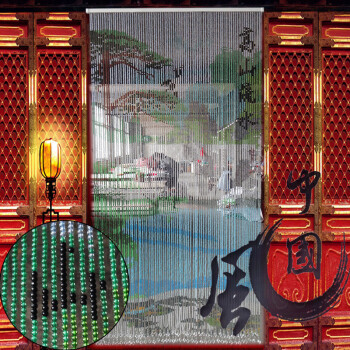 大创梦帘 门帘珠帘水晶隔断珠帘客厅珠帘艺术珠帘创意珠帘水晶珠帘装饰珠帘 标价为1平米的价格 标价为1平米的价格