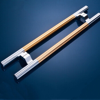 酒店大门无框玻璃门拉手 商场有框玻璃门铝合金把手 长1500/孔距1100