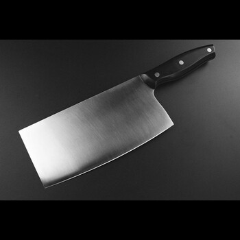 双马力 不锈钢厨房刀具 全柄镭射光面处理菜刀砍切两用刀