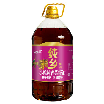 纯乡四川菜籽油食用油非转基因压榨菜籽油小榨纯香5l