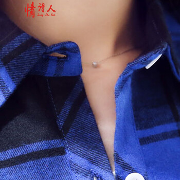 情诗人  2015纯棉格子衬衫 女 长袖2015秋全棉 衬衣防晒衣大码女装8011 红黑格子 L