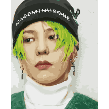 diy数字油彩画权志龙数字油画人物照片定制gd薛之谦鹿晗gdragonsn6154