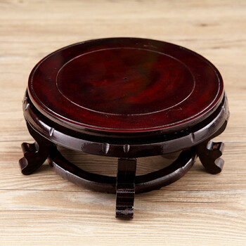 潇毅艾 景德镇鱼缸底座 书画缸 乌龟缸底座 睡莲碗连缸底座 高脚木