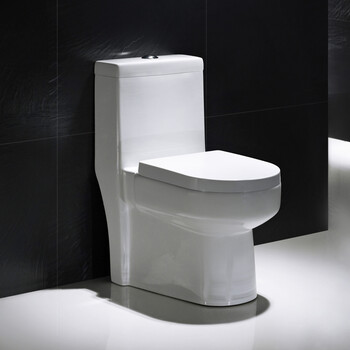 新款抽水马桶座便器节水静音防臭防堵陶瓷小马桶坐便器厕所桶 智洁