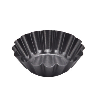 meritcook 6只不粘蛋挞模具烤箱用 烘焙模具 米发糕菊花盏蛋塔工具蛋糕模具