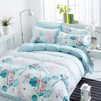 8m2.0m米双人床上用品 墨绿色 水墨年华 1.8m(6英尺)床_ 5折现价179元