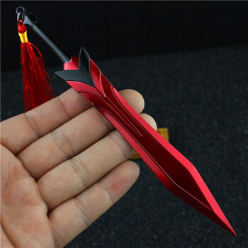 周边李白凤求凰孙悟空韩信赵云酒壶挂件武器模型玩具 干将莫邪18cm 送