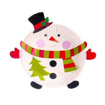 艺趣幼儿手工幼儿园宝宝自制纸盘画动物环创材料包重阳节圣诞节粘贴画