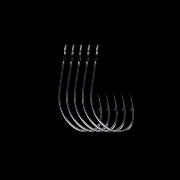 钓之屋 马口钩带倒刺鱼钩 路亚钩 8号/5只装