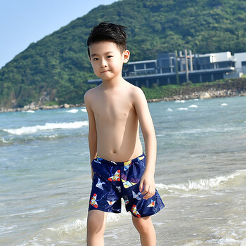 亲子泳衣母女游泳衣一家四口子泳衣家庭装女童比基尼男童泳裤d2 男童