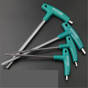 t字t字内六角螺丝刀扳子t形内六角扳手t型内六方头工具 9个规格各一把