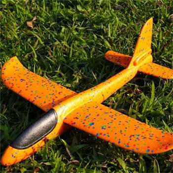 模型玩具 仿真模型 悠悠兔 升级版耐摔泡沫飞机儿童手抛航模飞机滑翔