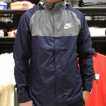 nike耐克男装夹克外套2017秋季新款休闲透气耐磨运动服861751-429 qc