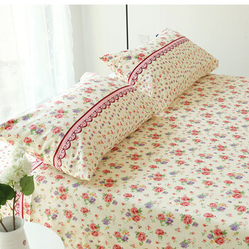 碎花床单单件被单斜纹床单1.82.0米双人床单单品学生宿舍 蔷薇之恋 0.