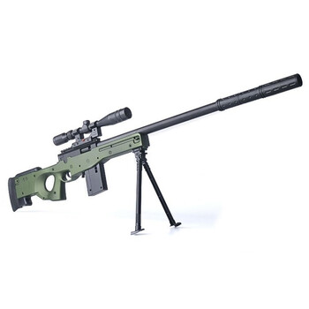 awm儿童玩具枪男孩水弹枪枪手动4倍镜有带倍镜巴雷特仿真4倍镜望远镜