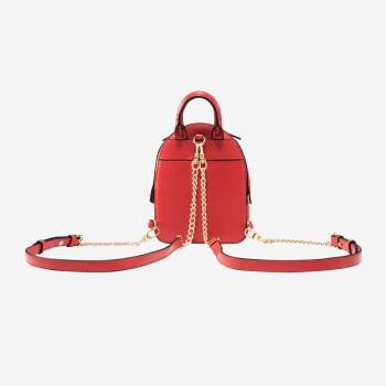 莱尔斯丹 新款女包时尚休闲手提包双肩包迷你背包EPD 8TH7524B 红色 RDG X