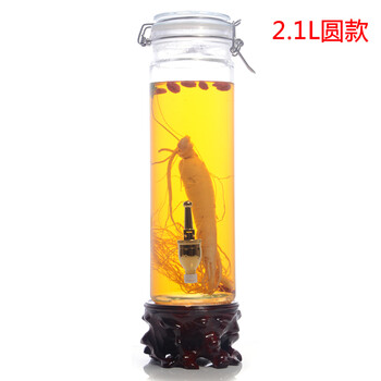 
                                                                                志方益铁扣小号玻璃密封泡酒瓶带龙头家用密封储酒罐自酿葡萄酒青梅酿酒缸 1.8升圆形款带龙头带底座                