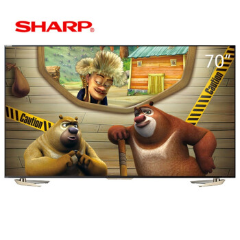 夏普（SHARP）LCD-70UD30A 70英寸3D4K超高清安卓智能电视 日本原装液晶面板（黑色）