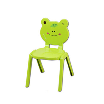 卡通造型儿童椅子靠背椅家用塑料宝宝餐椅幼儿园写字椅垫脚椅 小号