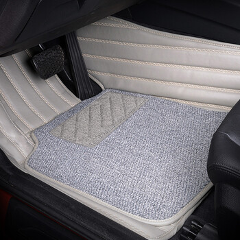 五福金牛 专用路虎汽车脚垫 纤维丝圈全包围脚垫 气质灰 路虎发现5 5