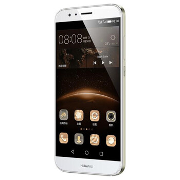 华为 G7Plus 4G 双卡双待手机 香槟银 移动联通双4G(2G RAM+16G ROM)套餐