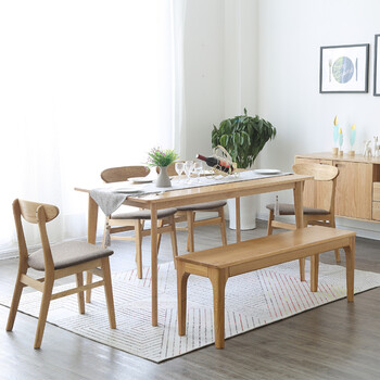 25米餐桌 4把椅子 餐边柜