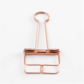 长尾夹子创意文具手帐可爱彩色办公文件燕尾夹试卷夹 中号橙色10枚