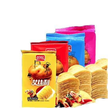盼盼 艾比利薯片35g 田园番茄薯片 办公室休闲膨化小吃零食品 风情