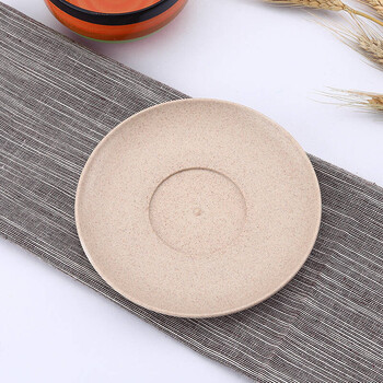 小麦秸秆餐具骨碟吐骨头碟子塑料渣盘家用装骨头小菜碟子日式碗垫