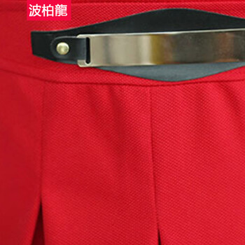 波柏龙2015秋冬新款女装套装秋装长袖连衣裙夏淑女打底裙子小外套洋气两件套 红裙黑外套 M