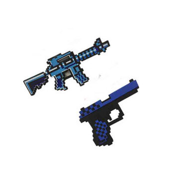 minecraft我的世界游戏周边钻石剑玩具模型泡沫剑火炬道具新款枪套装送我