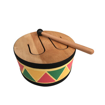 奥尔夫天地儿童乐器玩具小木鼓三音鼓手敲多音鼓大