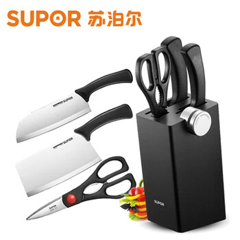 
                                        苏泊尔（SUPOR） TK1639E刀具5件套套装厨房全套刀具家用厨房刀具菜刀厨具套装组合                