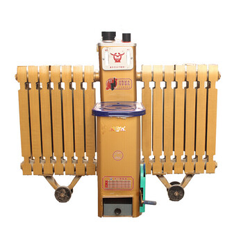 家用飞机炉 铸铁搪瓷内胆取暖炉煤炭煤球燃煤室内蜂窝煤 a款金色大号