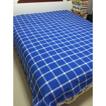 纯棉格子学生宿舍床单被套三件套 全棉色织格子风棉布单双人床单 8