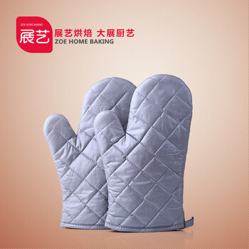 
                                                            展艺隔热防烫手套加厚硅胶厨房家用烤箱微波炉耐高温专用烘焙工具                