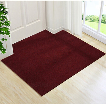 可剪裁地垫玄关门口入户进门地垫门垫脚垫家用地毯定制可裁剪z 暗红色