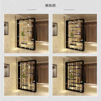 客厅隔断柜双面玄关鞋柜镂空简约隔断博物门厅客厅靠墙法式组装时尚隔