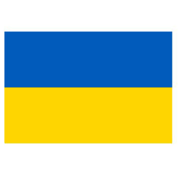 谈判旗 外国旗 公司旗 双层加厚亮光 订制旗子1面 乌克兰 7号旗帜(20x