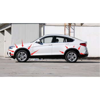 宝马x4轮眉车轮装饰圈侧围轮眉叶子板轮眉前轮眉后轮眉x4轮圈护板 左