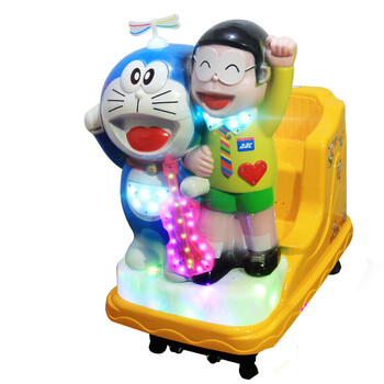 音乐电动婴儿家用摇摇乐宝宝商用摇摆机sn87841sn2670 白色 小叮当猫