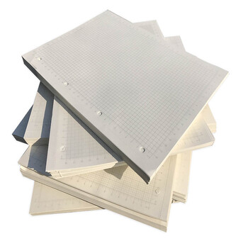 5mma4 绘图方格纸 坐标纸网格纸k线图纸学生用纸 1mm网格a4/100张