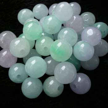 至翠斋天然翡翠巴山玉珠614mm圆珠项链手链好搭档散珠配件diy10mm