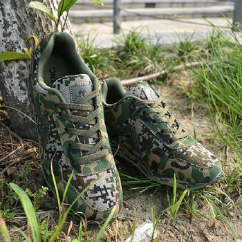杂酷07林地数码鞋新款军迷彩鞋男士夏季轻透气特种兵作训鞋运动跑鞋