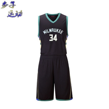 蔚林 雄鹿队球衣篮球服字母哥扬尼斯阿德托昆博antetokounmpo球衣篮球