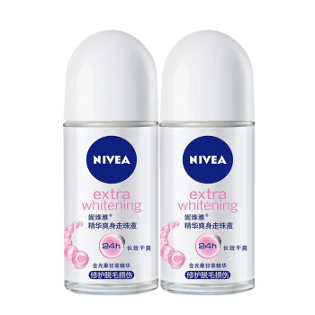 妮维雅 Nivea 妮维雅走珠止汗露女士精华爽身走珠液腋下清新香体滚珠抑汗剂50ml 2瓶装 图片价格品牌报价 京东