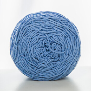 高品质细5股 围巾线 原创手工编织毛线材料包线 18蓝色